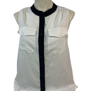 J Crew Sheer Sleeveless Blouse